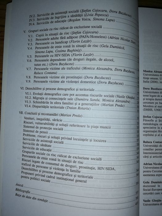 Riscuri si inechitati sociale in Romania - Marian Preda