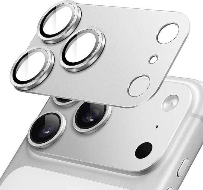 Folie din Sticla pentru Camere Foto–iPhone 18 Pro Argintiu