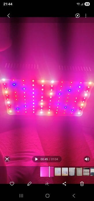 Lampa pentru cresterea plantelor cu spectru complet - 100 LED-uri UV s