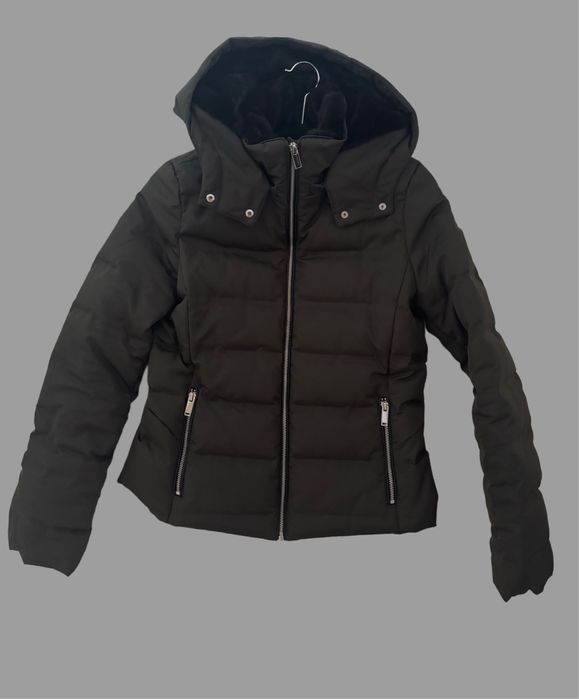 Geacă puf si pene – Verde închis, S/36