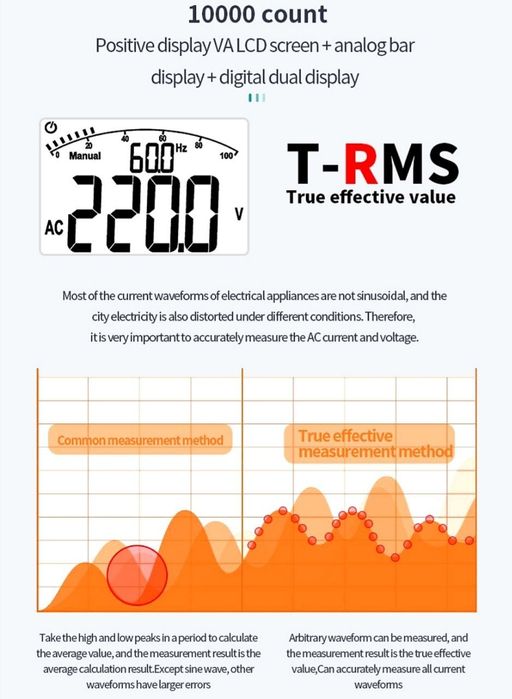 Профессиональный Мультиметр " MC618C " Характеристики на фото.