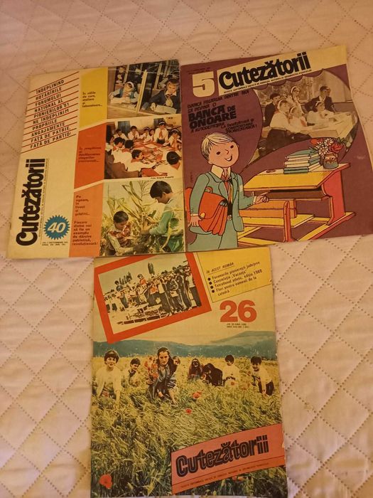 Lot 19 reviste Cutezătorii, complete, numerele din foto