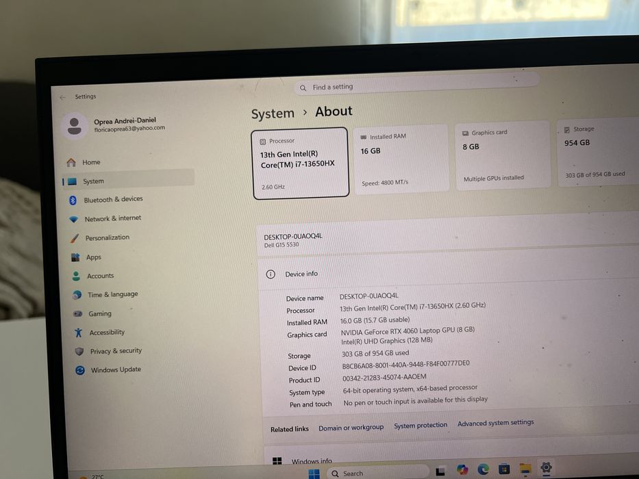 Laptop Gaming DELL!! i-7 13750 HX