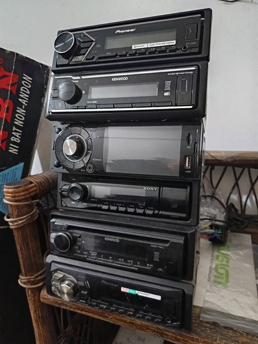 casetofon player bluetooth 1 din 2 din iso usb sony Pioneer Kenwood mp5  boxe ovale