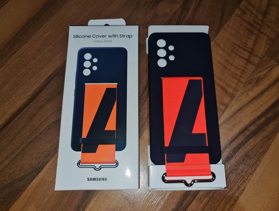 Husa originala Samsung Silicone Cover with Strap Galaxy A53 5G A536