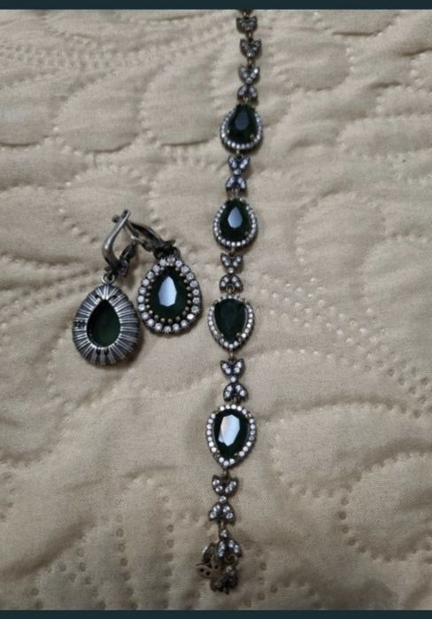 Set argint masiv 925 dama, 4 piese