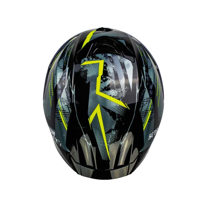Намаление Мото Каска SCORPION EXO-391 Clutter Black Fluo
