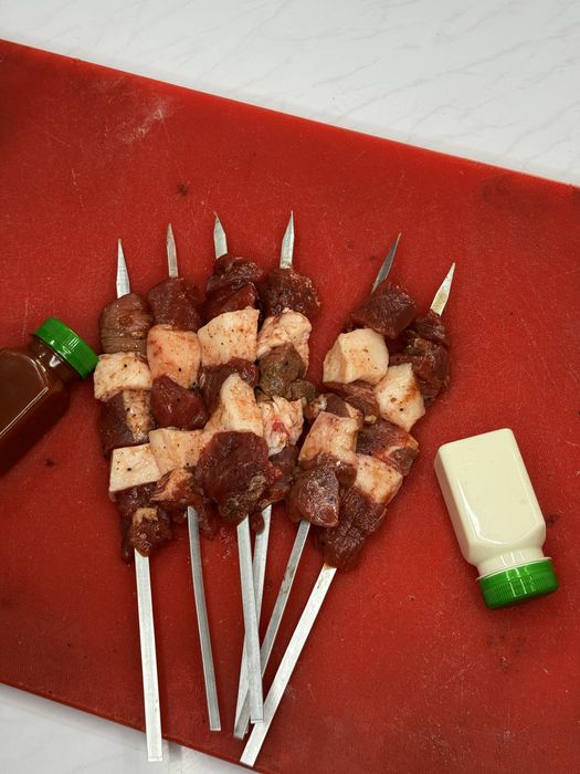 Шашлыки в сыром и жаренном ввиде