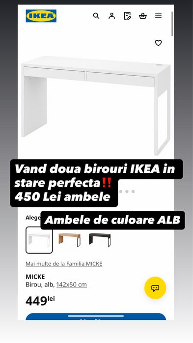 Birouri Ikea Albe
