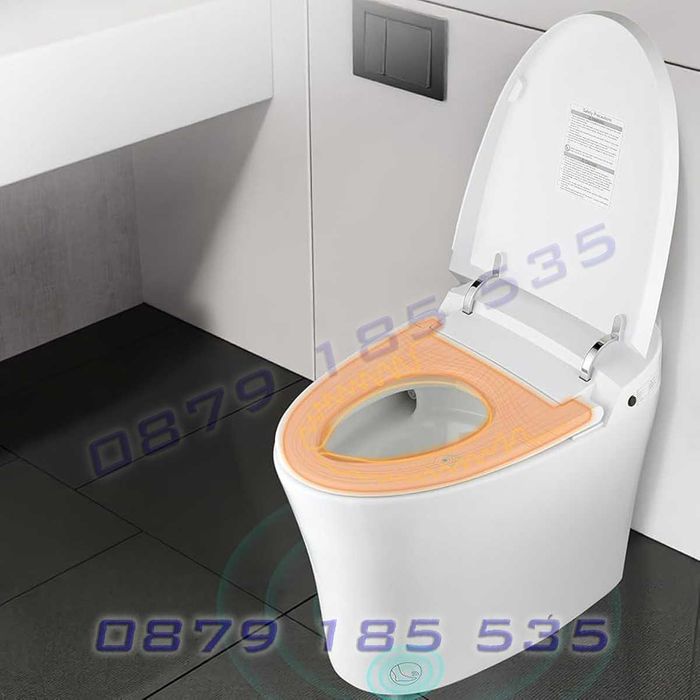 SMART тоалетна бяла черна вградено казанче баня обзавеждане моноблок