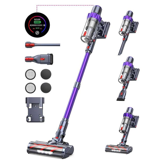 Безжична прахосмукачка BUTURE VC70 – 33KPA, LED, 55 мин автономност