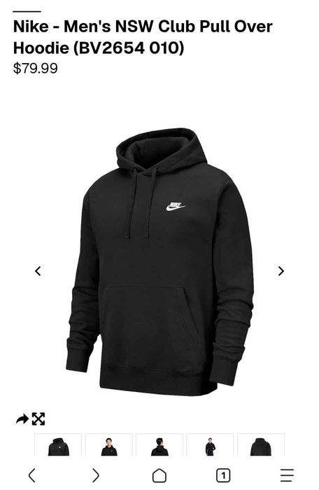Nike - Men's NSW Club Pull Over Hoodie
