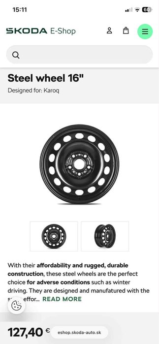 Метални стоманени джанти - оригинални - чисто нови - 16”