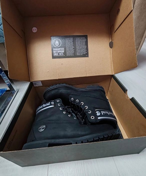 Ghete Timberland piele nabuc premium