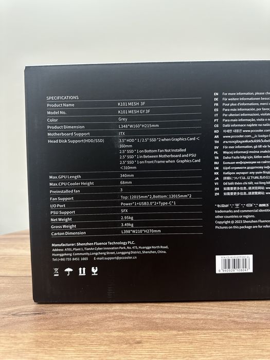 Корпус Pccooler k101 mesh(mini itx)