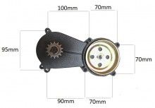Reductor pocket bike