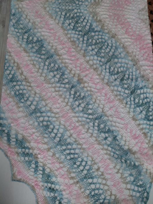 Ажурная шаль хэндмейд