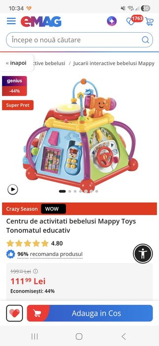 Jucarie educativa Mappy tonomatul distractiv