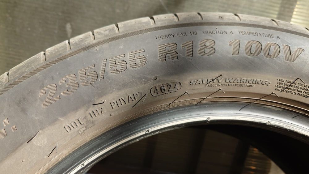 4 anvelope de vara 235/55/R18 100V dot 4624