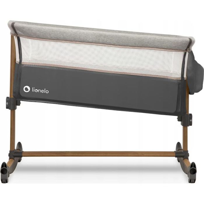 Patut Co-sleeper Lionelo Leonie 3 in 1 – Grey Stone – Ca Nou (Din locuință fără fumători/animale)
