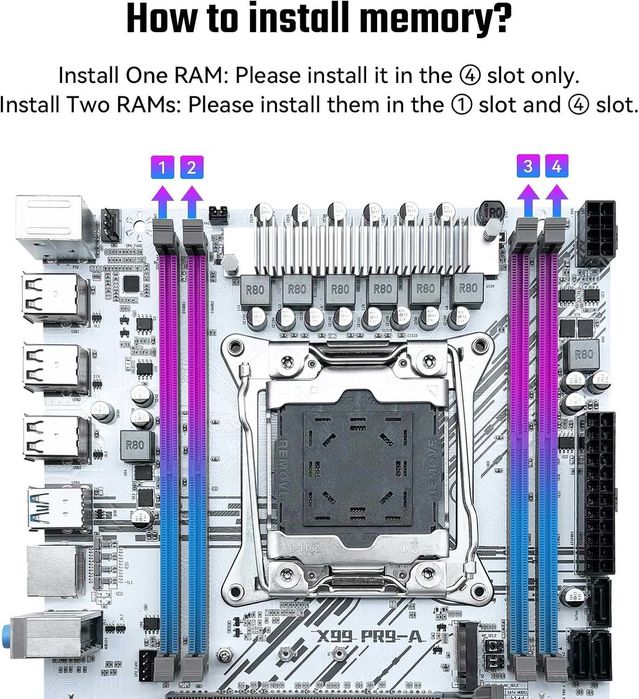 Placa de baza X99 LGA 2011-3 Xeon E5 V3 V4 DDR4 mATX 128GB Noua