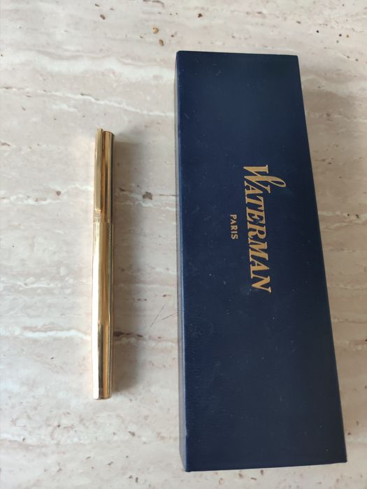 Stilou de colectie Waterman Executive – Placat cu Aur, Penita Aur 18K, Cutie