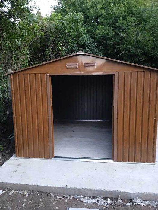 Градинска барака SUNNY Hudson,Имитация на дърво 319х277х202 см, ДхШхВ