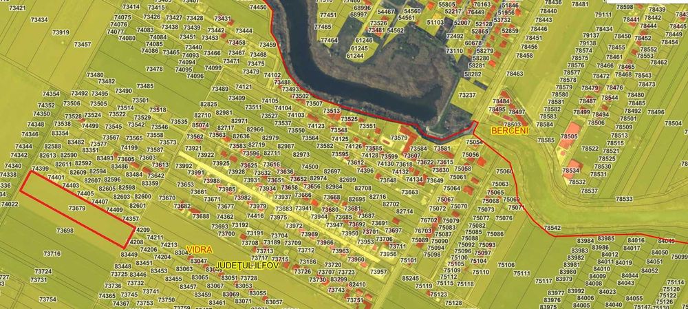 Teren intravilan 11.550 m – ideal lotizare case Berceni – Vidra, Ilfov