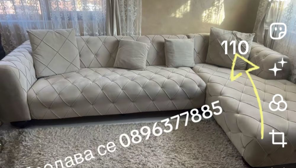 Продава се Ъглов Диван във отлично състояние