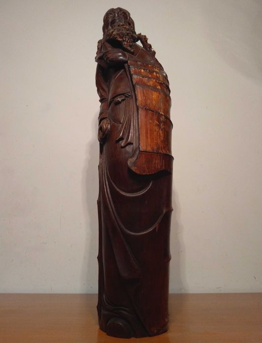 Sculptura in radacina de bambus veche/ Intelept / China/ Piesa Unicat