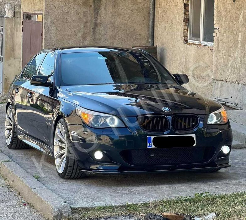 Преден лип спойлер за бмв е60 е61 м тех / bmw e60 e61 m tech lip spoiler / добавка за предна броня / нож