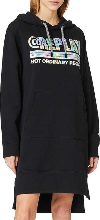 REPLAY Оригинална Нова Дамска Рокля/Туника/Блуза/Суитшърт