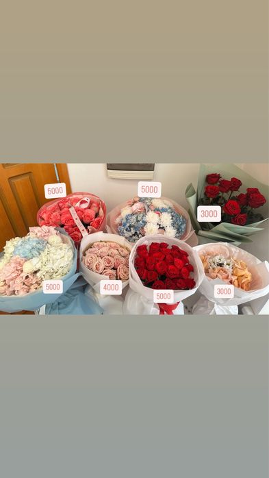 Продам свежие букеты