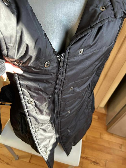 Топло черно зимно яке