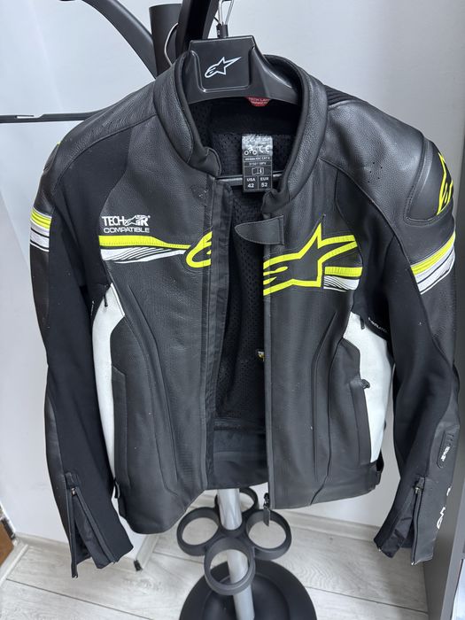 Geaca moto piele Alpinestars GP-R v2 Tech-Air