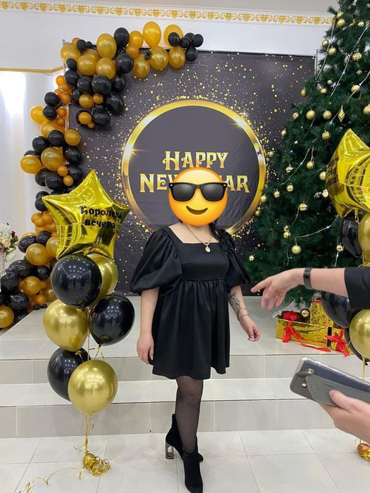 Платье   чёрное 48р