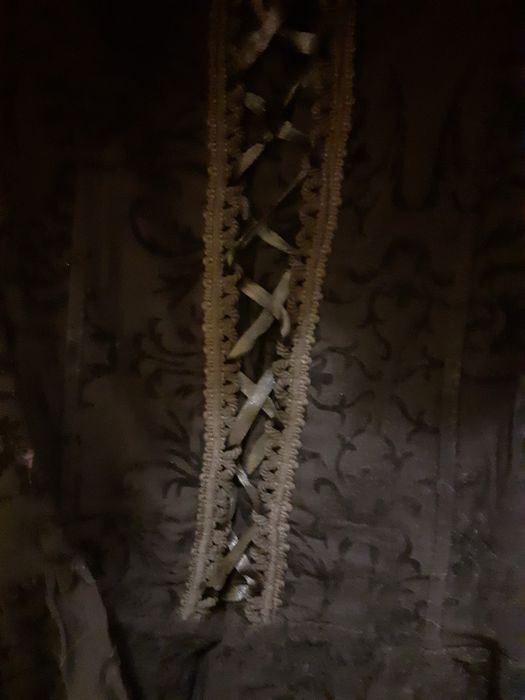 Rochita neagra cu corset oranj