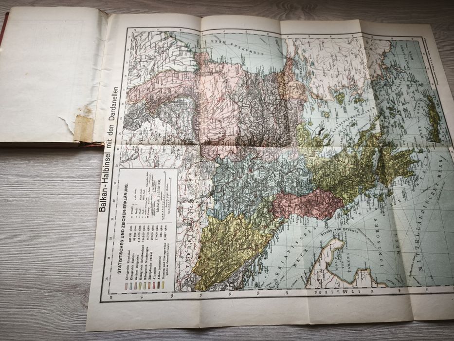 Harti din ww1 Germania -Kriegs Atlas 1915