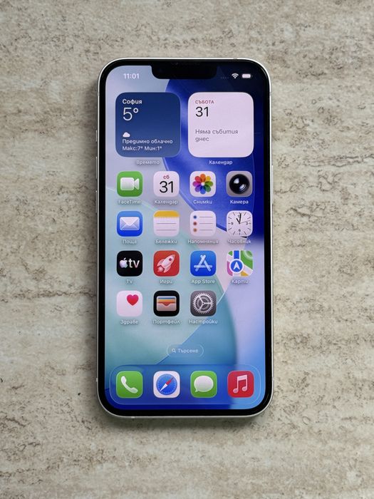 Apple iPhone 13 / 128GB / Starlight / 87% Батерия