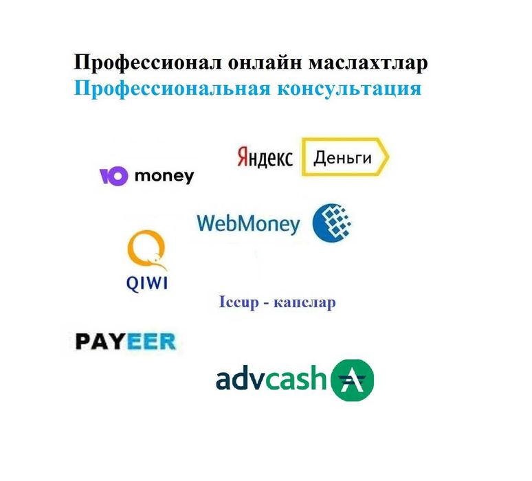 Профессиональная консультация Webmoney, маслахатлар