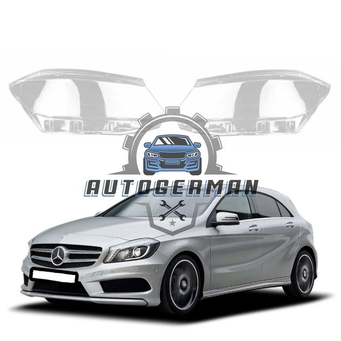 Капаци фарове Mercedes W176 A200 (12-15) стъкло фарове крушки Мерцедес В176 А200 xenon