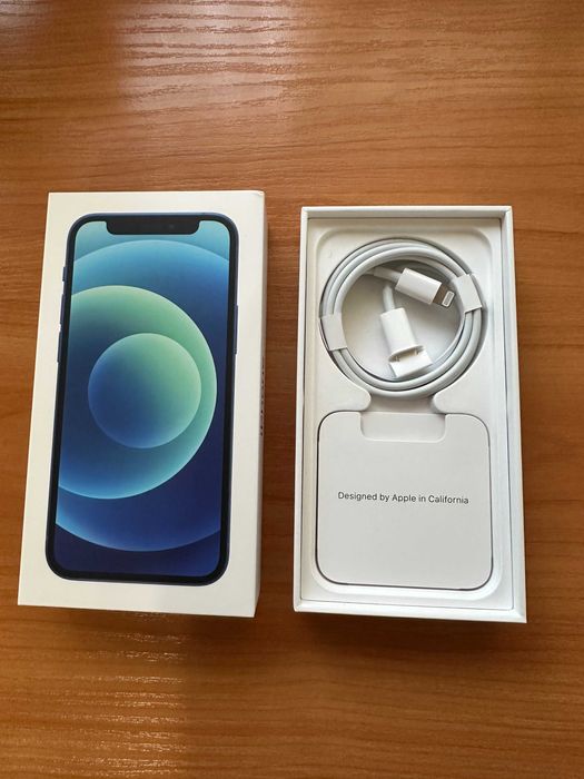 iphone 12 mini 64GB бял и син в перфектно състояние