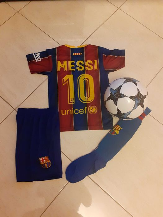 Меси Барса 20-21 Детски Екип+Шапка+Чорапи + Подарък Топка за 1ви Юни