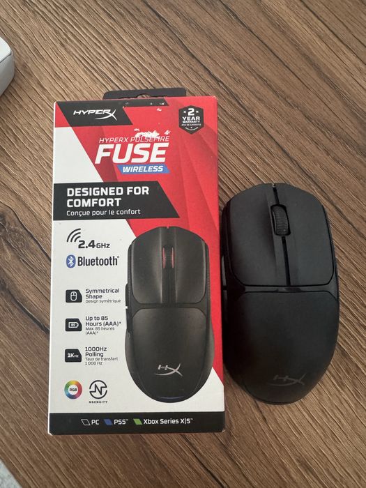 Mouse gaming HyperX Pulsefire Fuse, 12000 dpi, negru