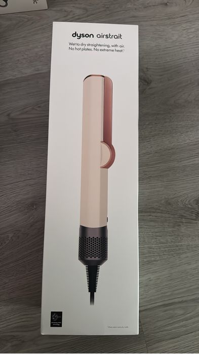 Placă de păr Dyson Airstrait (Wet to Dry) – Ediție Ceramic Pink / Rose Gold