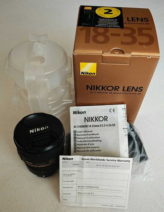 Vand obiectiv ireprosabil Nikon 18-35mm F3.5-4.5G ED
