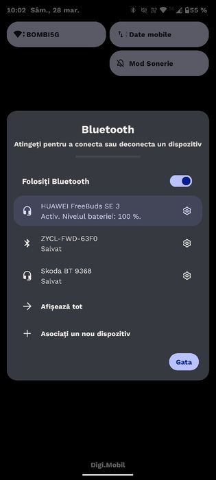 Vând căști Huawei freebuds 3