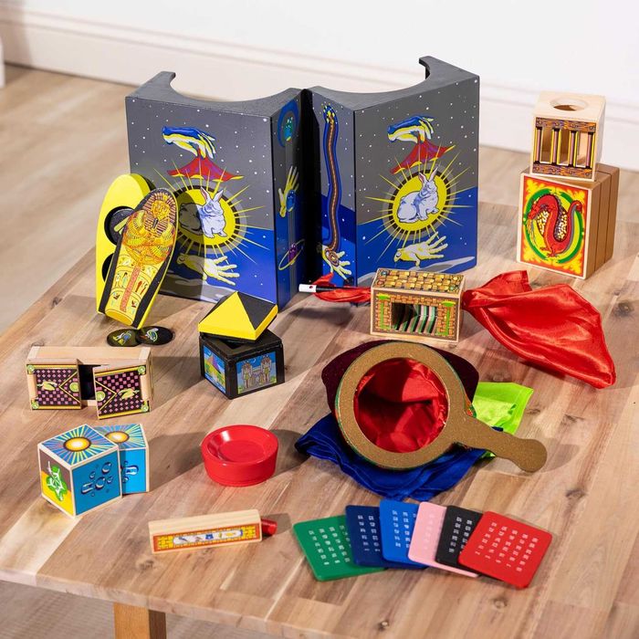 Луксозен дървен комплект за фокуси Melissa & Doug магически комплект