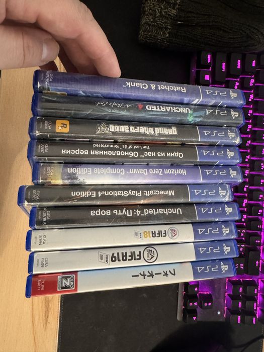 Продам игры для PS4 10 штук