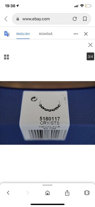 Colier lant swarovski